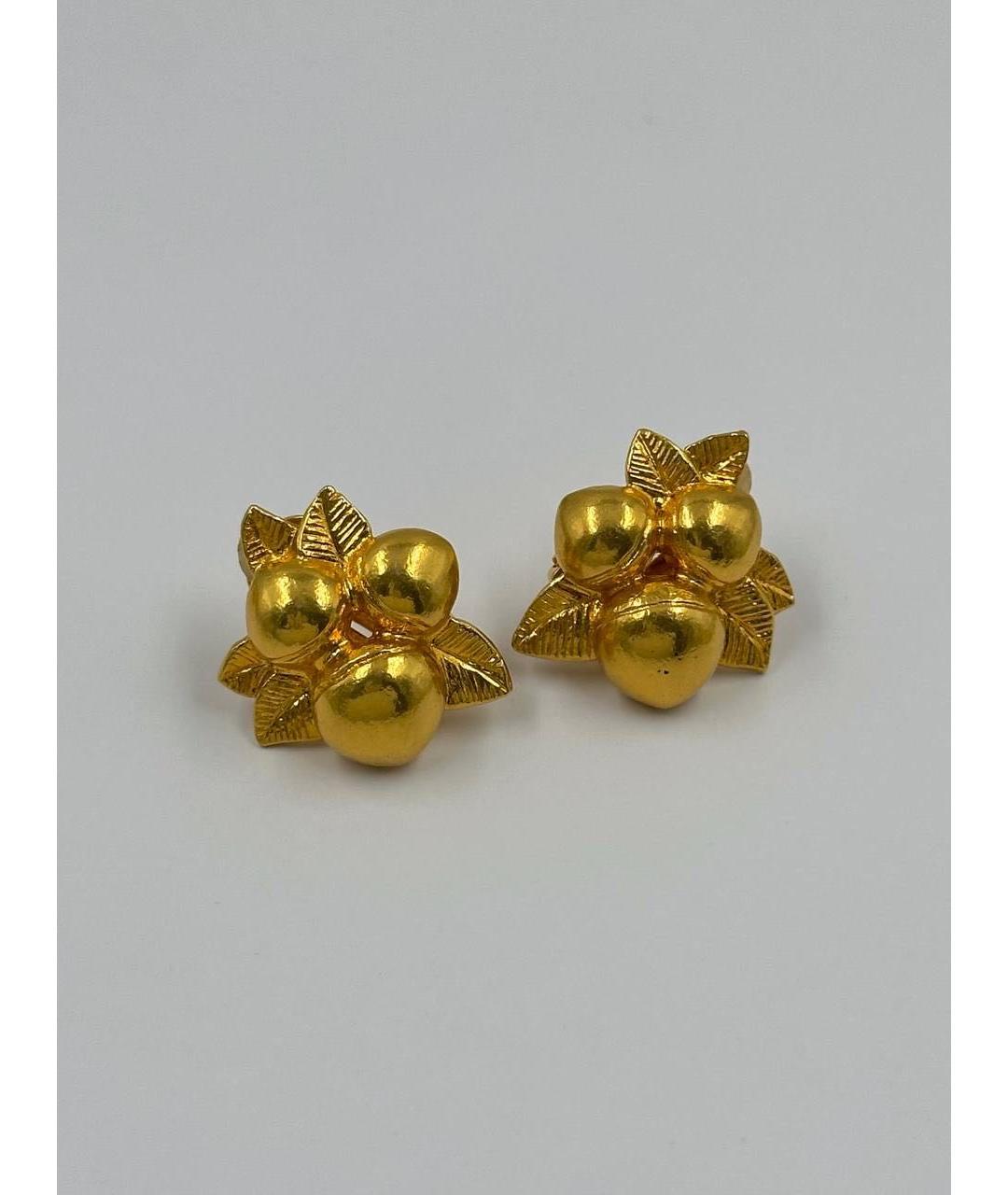 SONIA RYKIEL Золотые позолоченные клипсы, фото 7