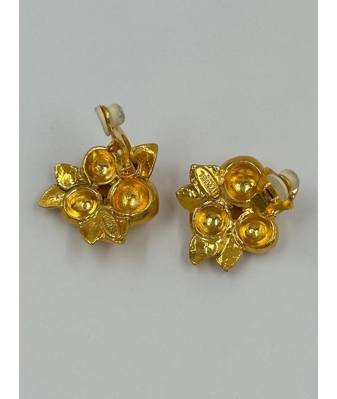 SONIA RYKIEL Золотые позолоченные клипсы, фото 3