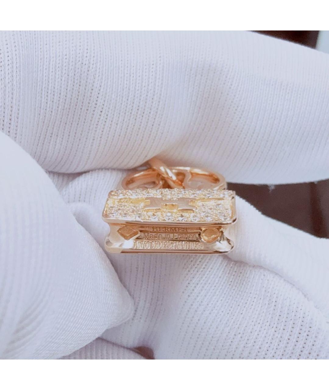 HERMES Розовое колье из розового золота, фото 4