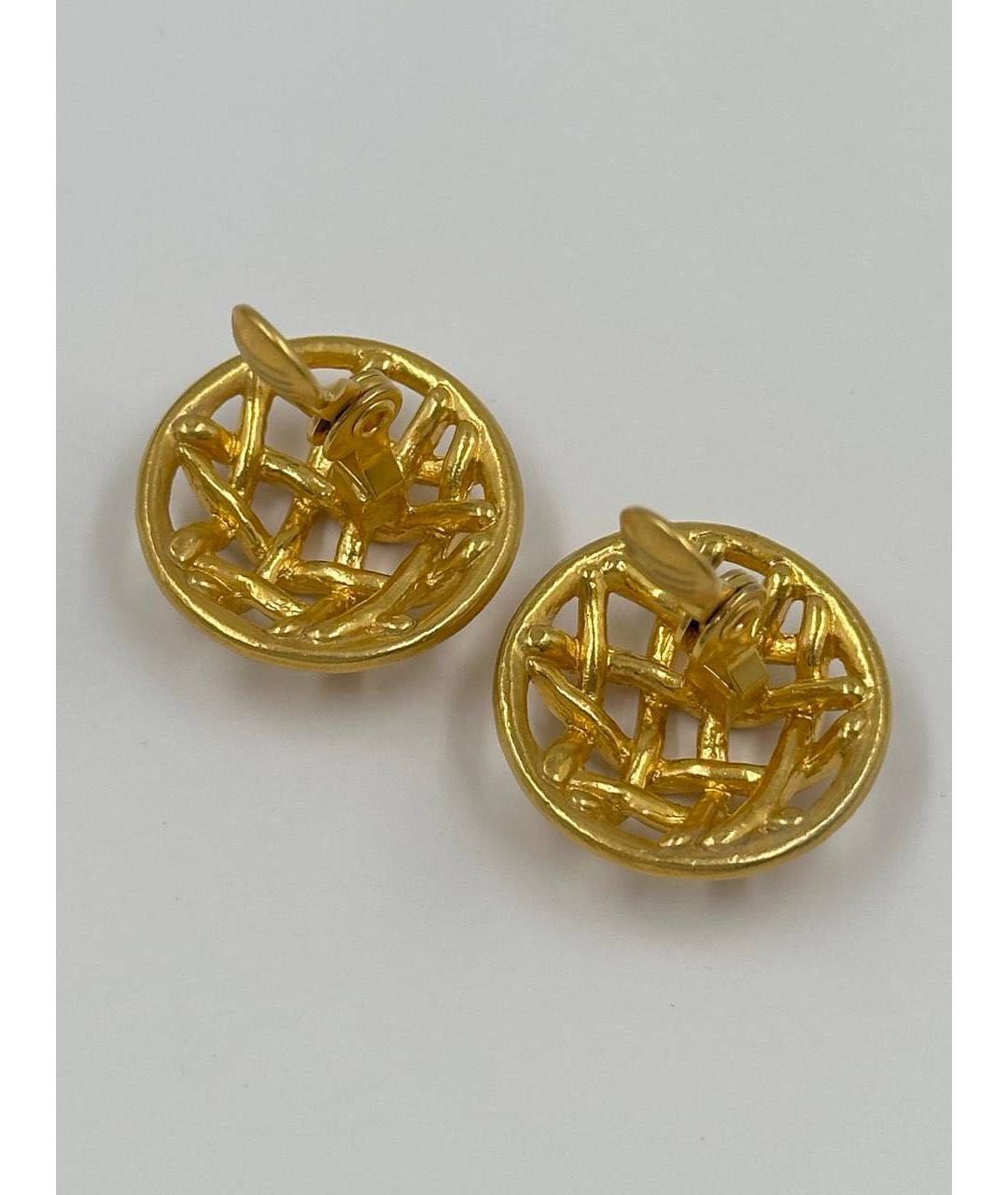 SONIA RYKIEL Золотые позолоченные клипсы, фото 3