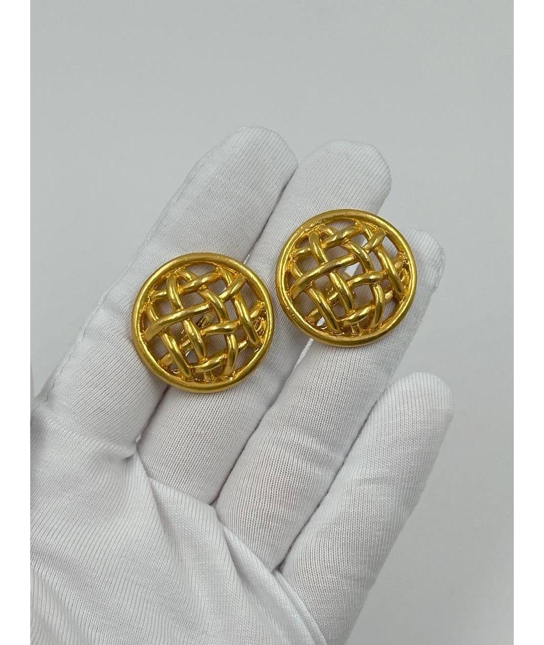 SONIA RYKIEL Золотые позолоченные клипсы, фото 4