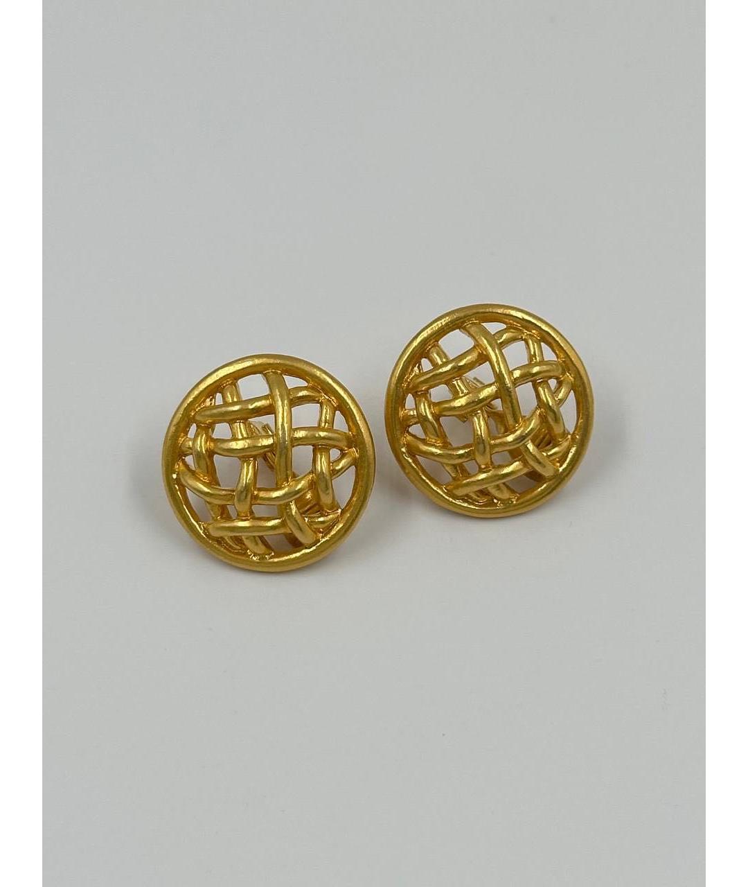 SONIA RYKIEL Золотые позолоченные клипсы, фото 7