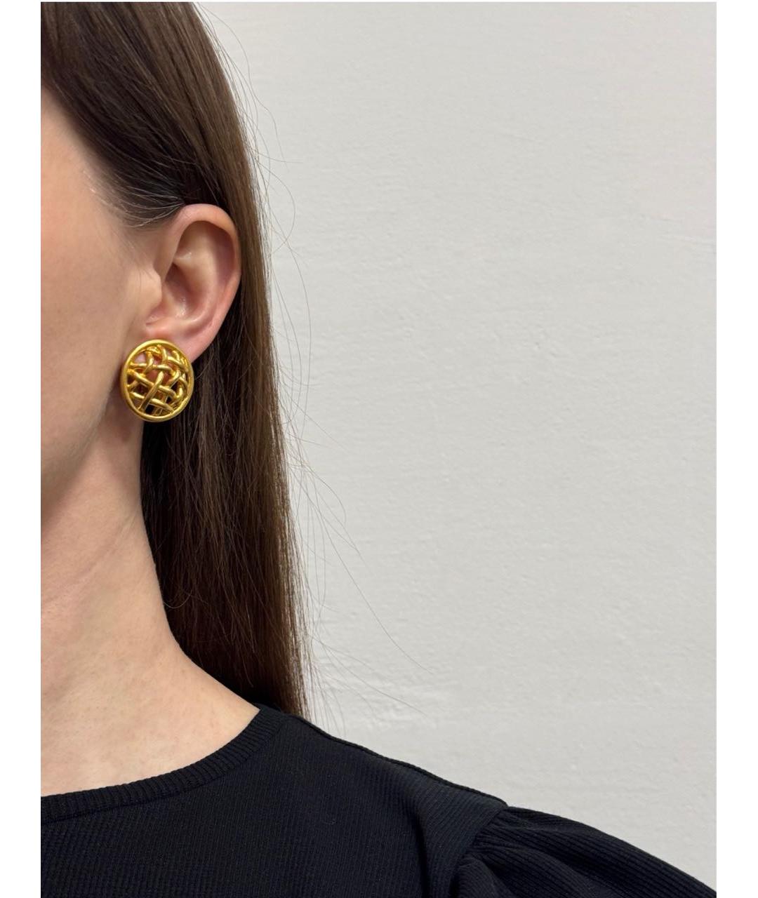 SONIA RYKIEL Золотые позолоченные клипсы, фото 6