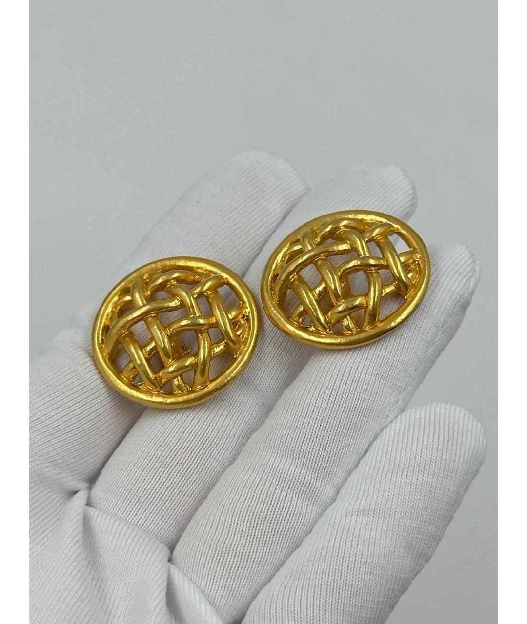 SONIA RYKIEL Золотые позолоченные клипсы, фото 5