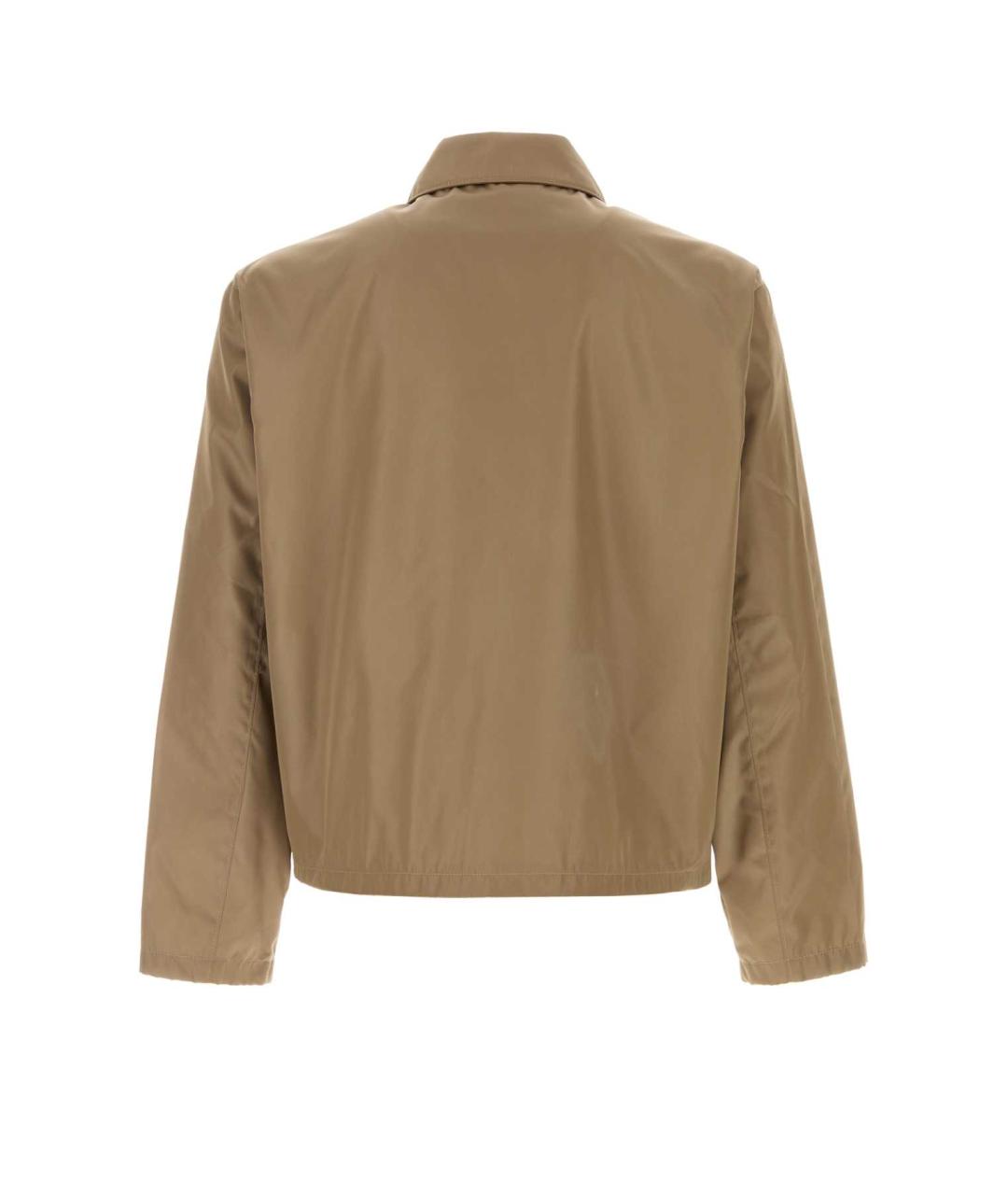 PRADA Бежевая полиамидовая куртка, фото 2