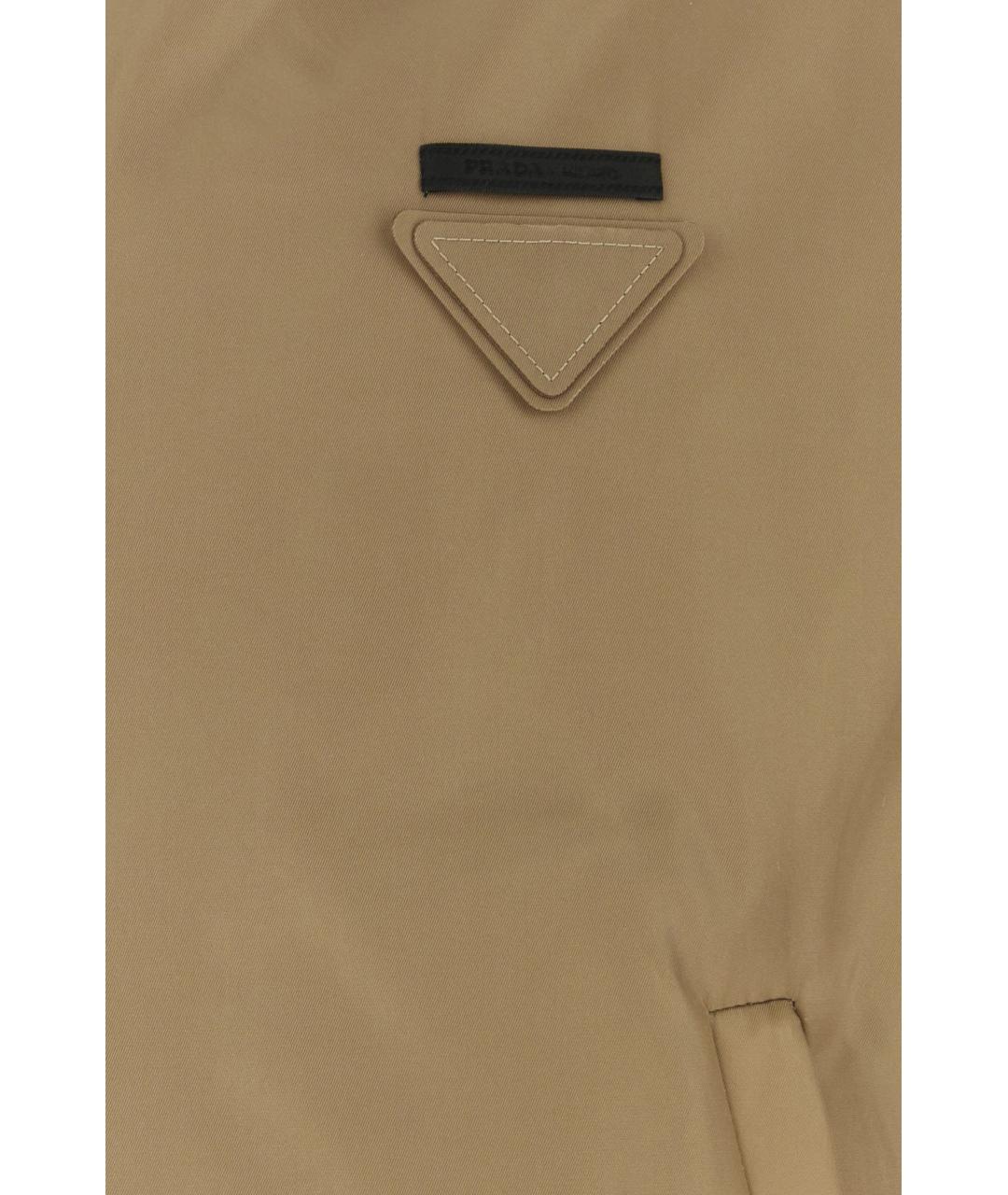 PRADA Бежевая полиамидовая куртка, фото 3