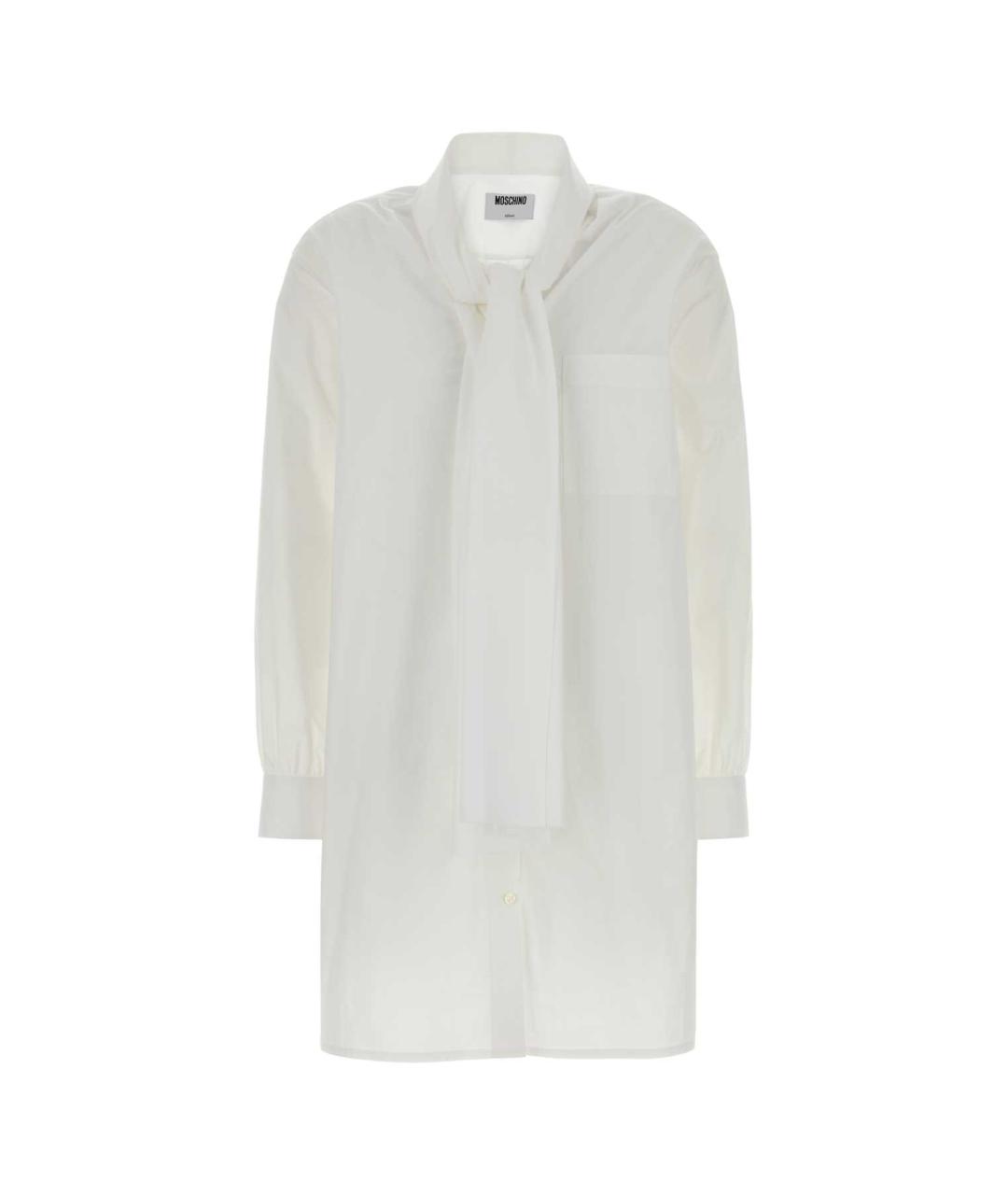 MOSCHINO Белая хлопковая рубашка, фото 1