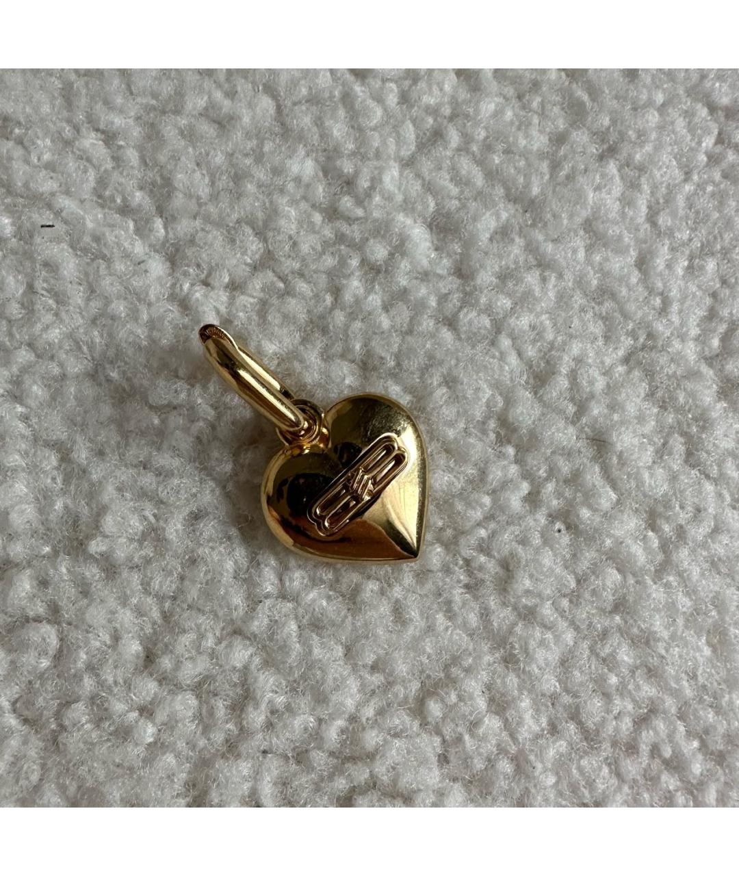 BALENCIAGA Золотые латунные серьги, фото 2