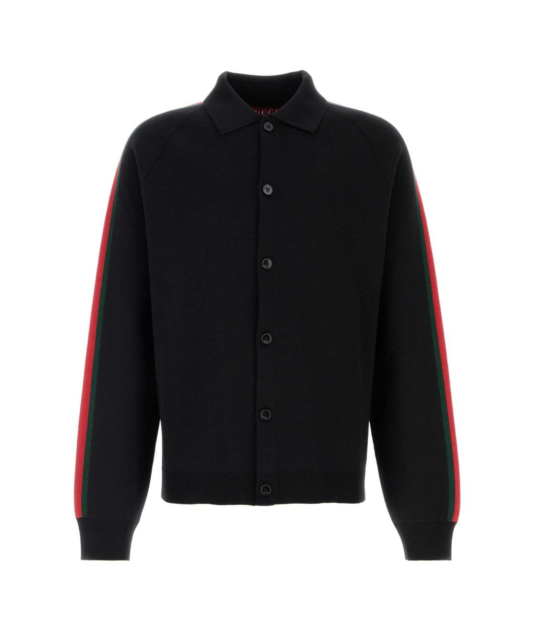GUCCI Черный шерстяной кардиган, фото 1