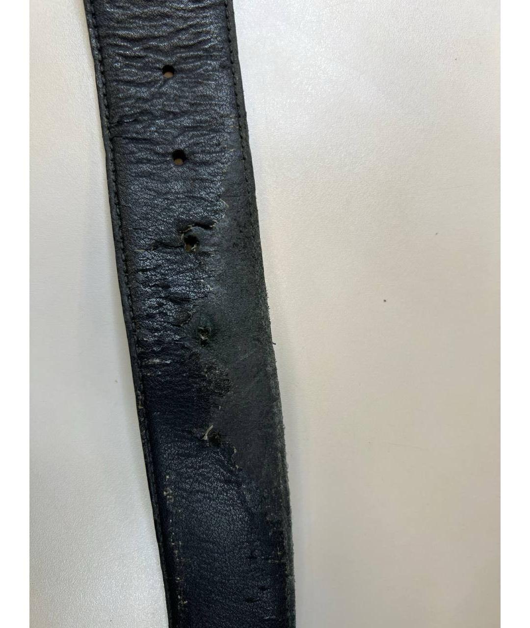 GUCCI Черный кожаный ремень, фото 8