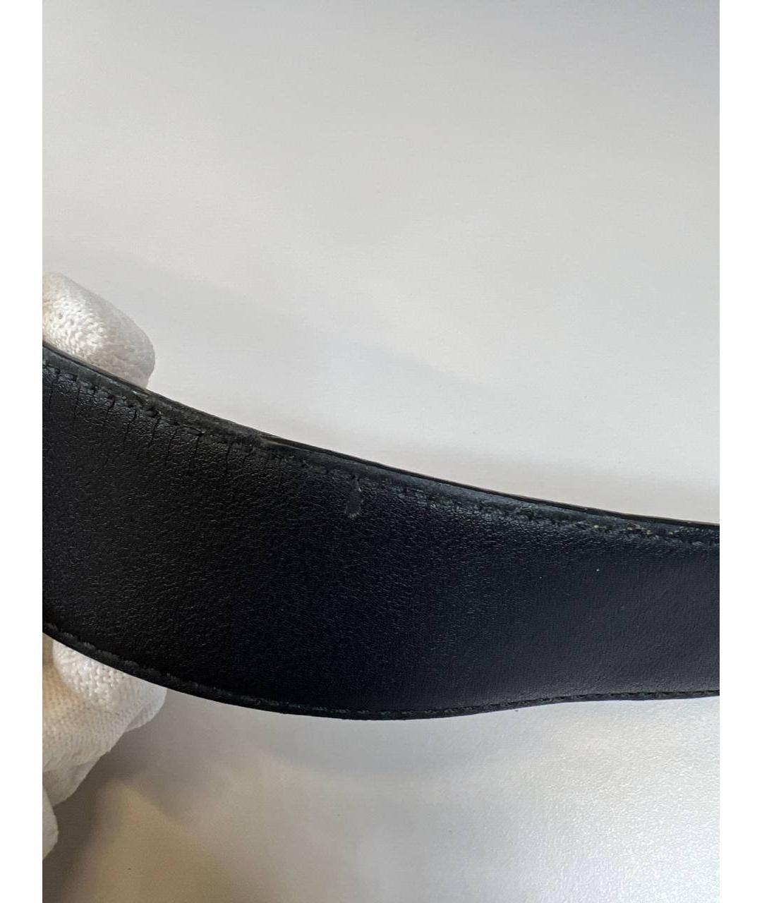 GUCCI Черный кожаный ремень, фото 6