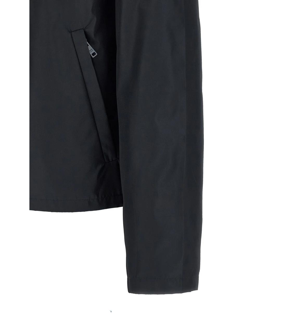 PRADA Темно-синяя полиамидовая куртка, фото 3