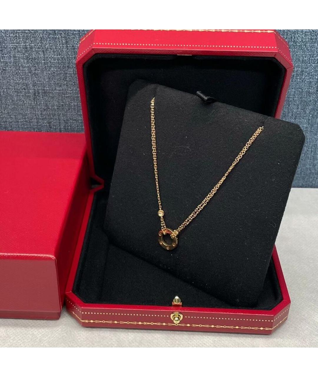 CARTIER Розовое колье из розового золота, фото 2