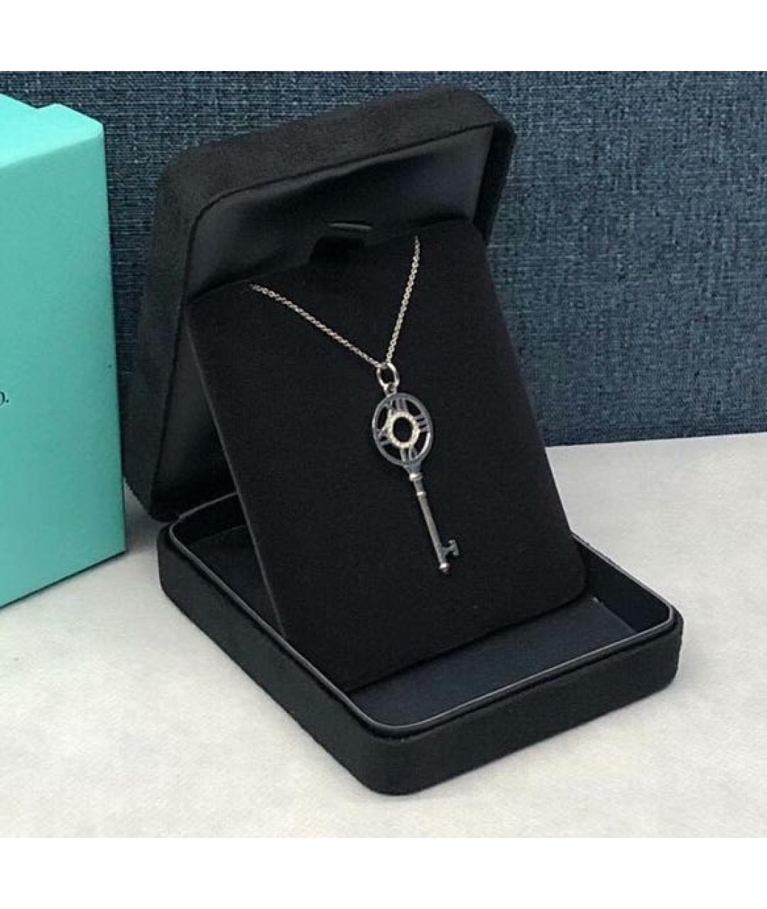 TIFFANY&CO Серебряное колье из белого золота, фото 4