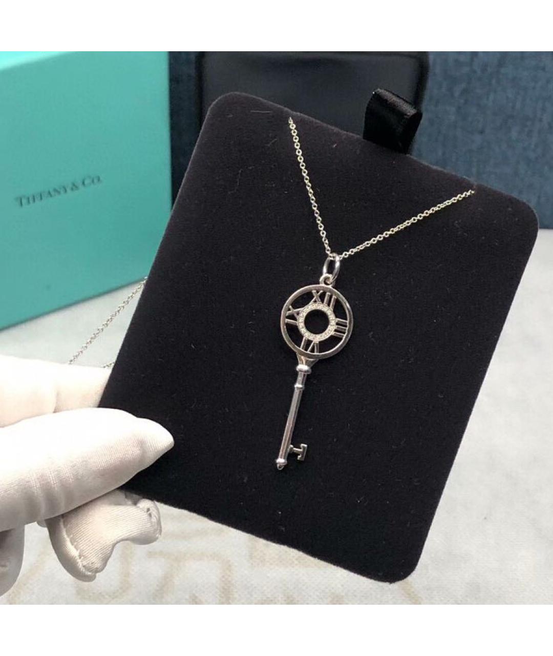 TIFFANY&CO Серебряное колье из белого золота, фото 5