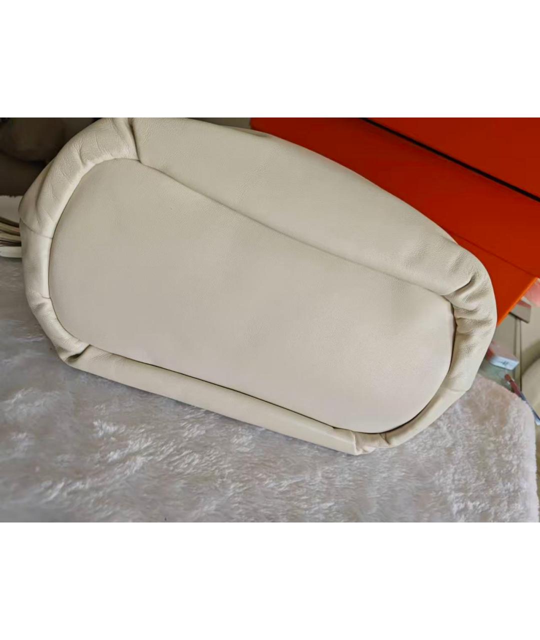 PRADA Белая кожаная сумка через плечо, фото 3