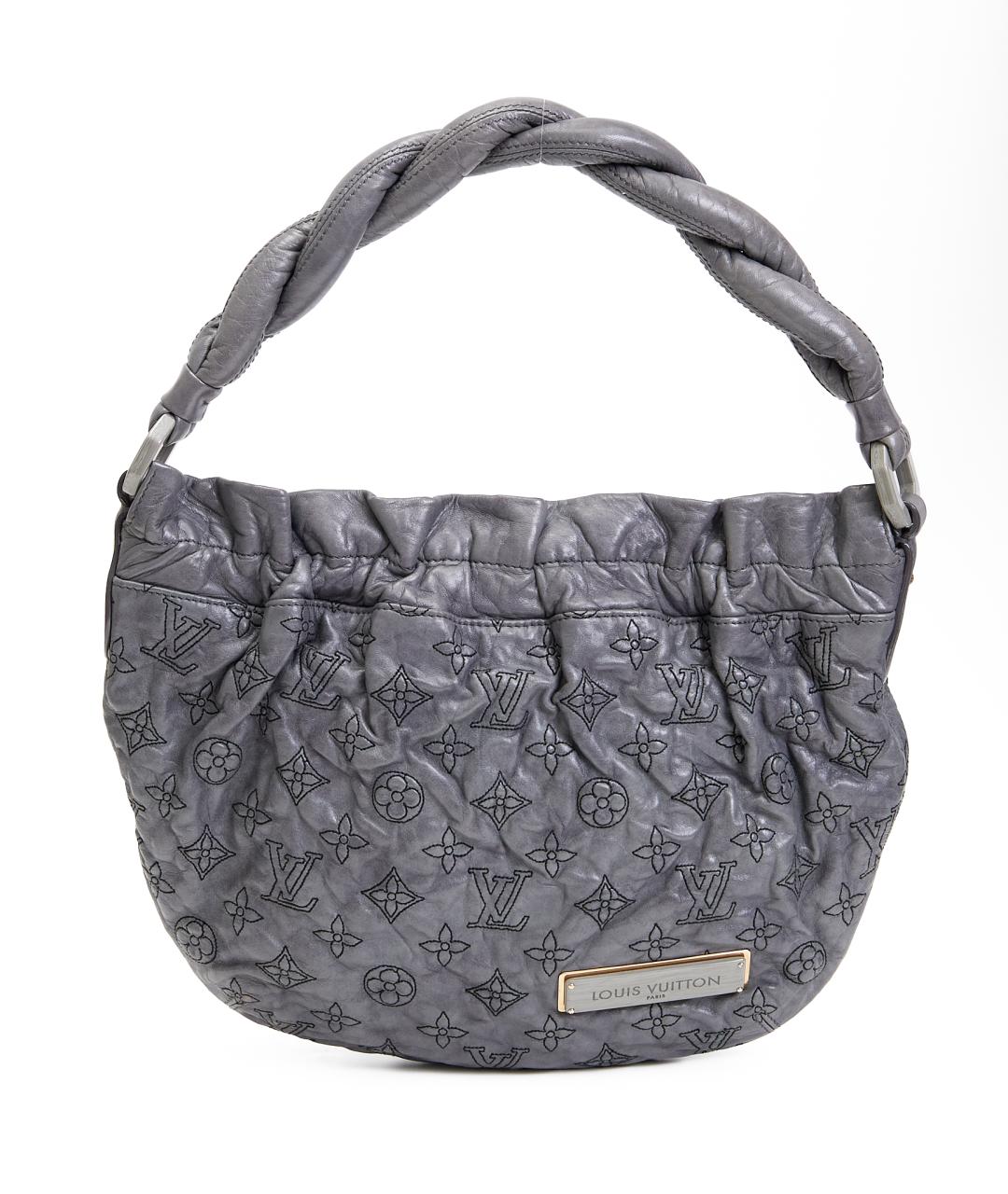 LOUIS VUITTON Серая кожаная сумка тоут, фото 1