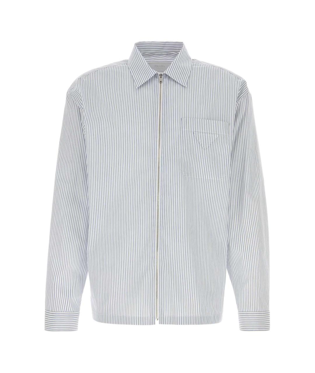 PRADA Голубая хлопковая кэжуал рубашка, фото 1