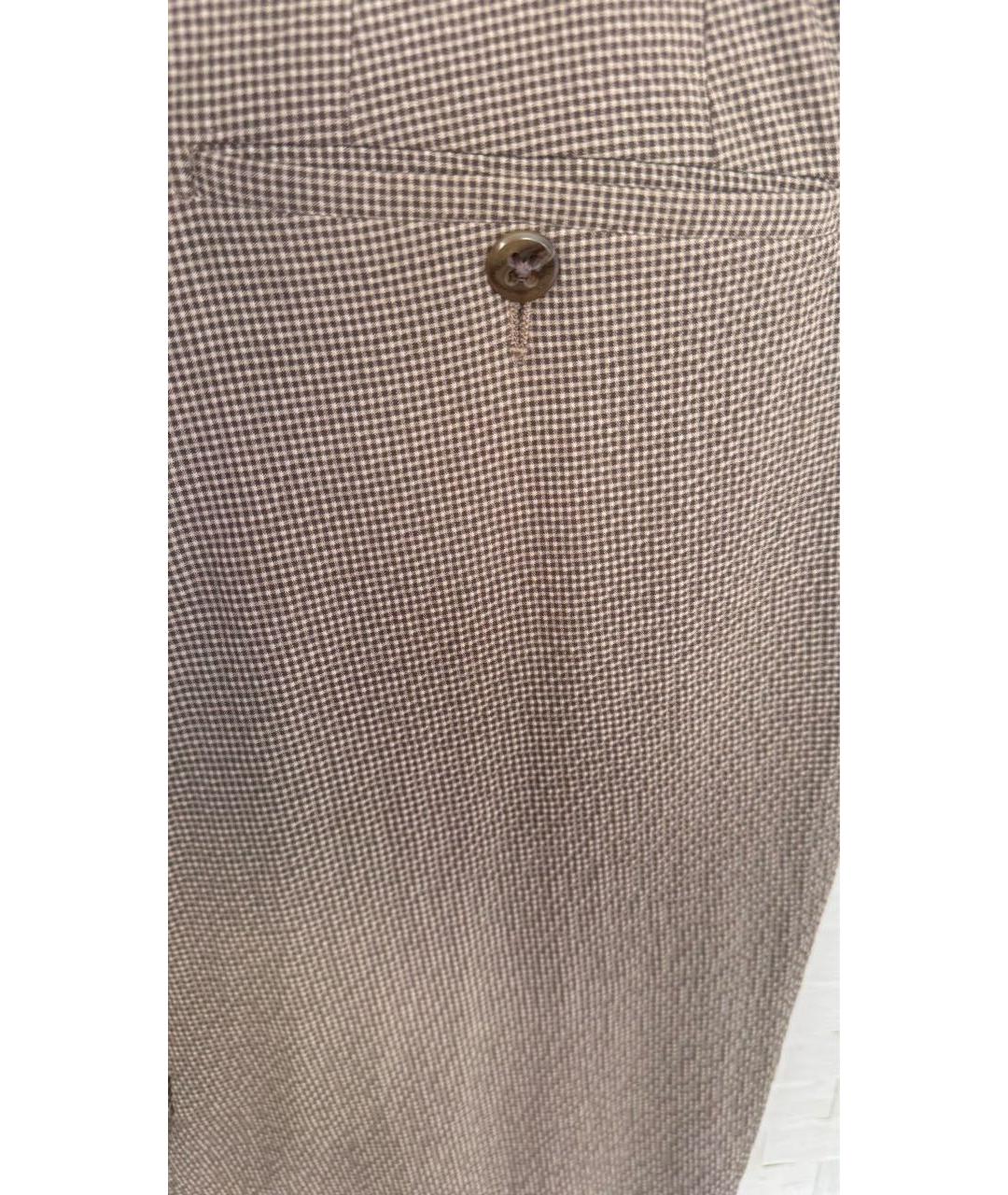 CORNELIANI Бежевые классические брюки, фото 3