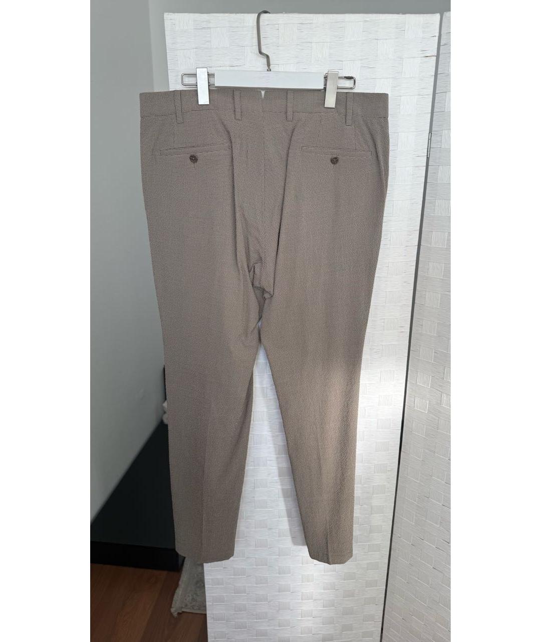 CORNELIANI Бежевые классические брюки, фото 2