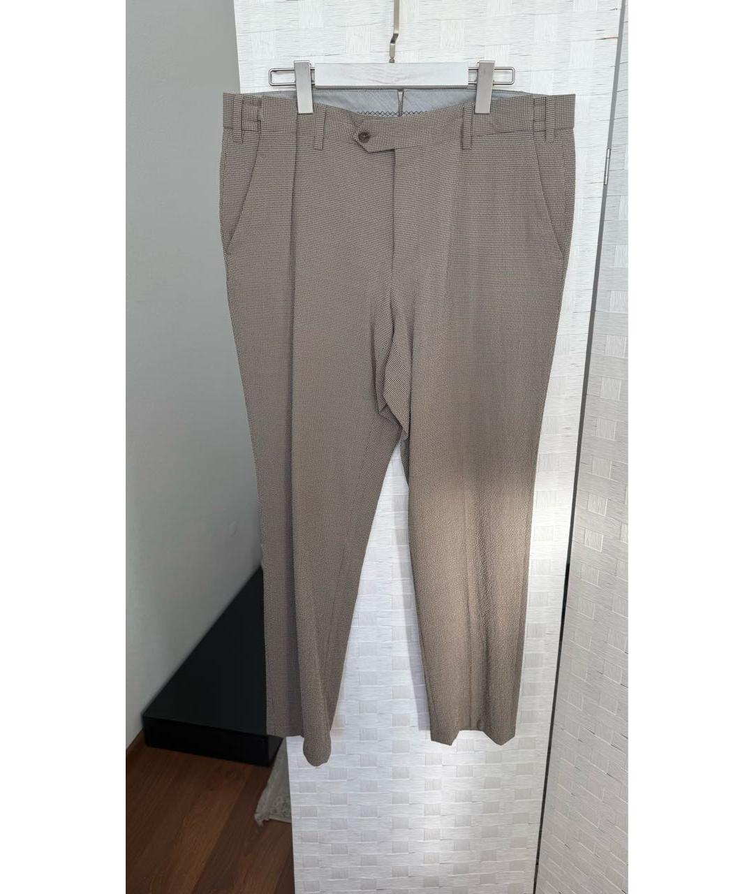 CORNELIANI Бежевые классические брюки, фото 6