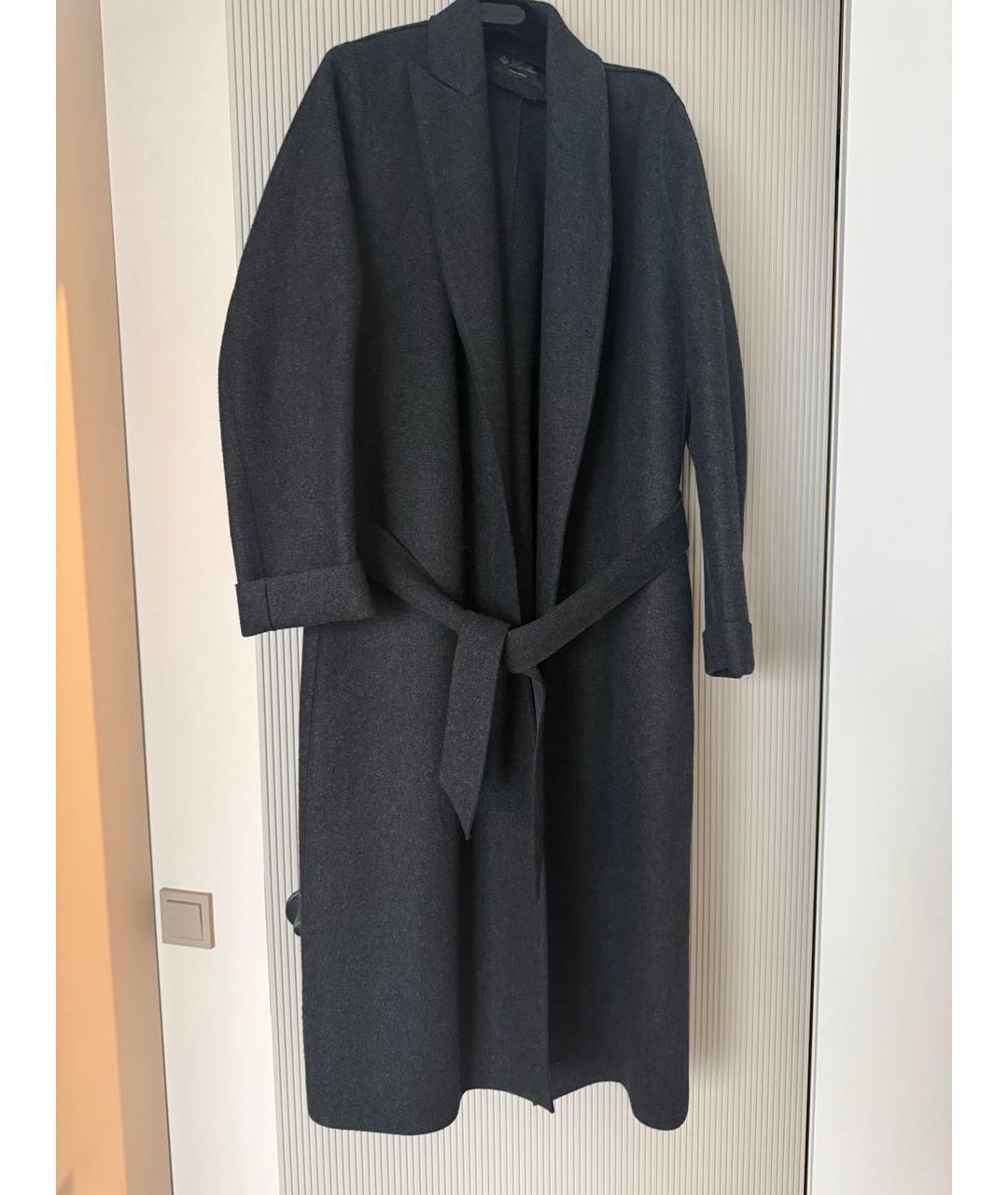 LORO PIANA Серое кашемировое пальто, фото 4
