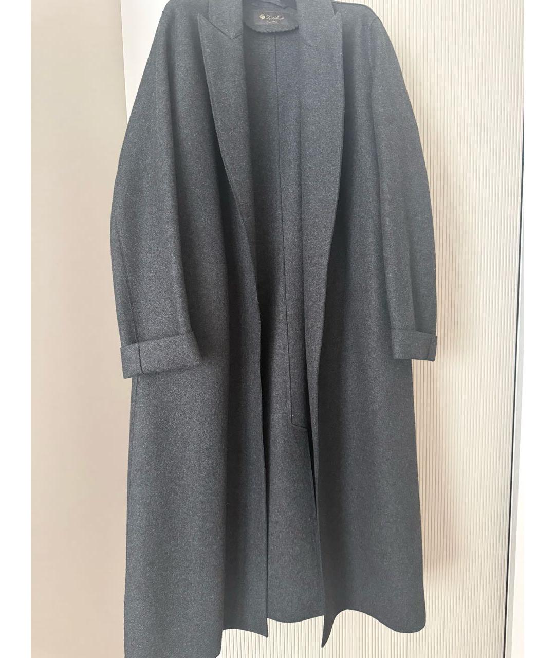 LORO PIANA Серое кашемировое пальто, фото 2