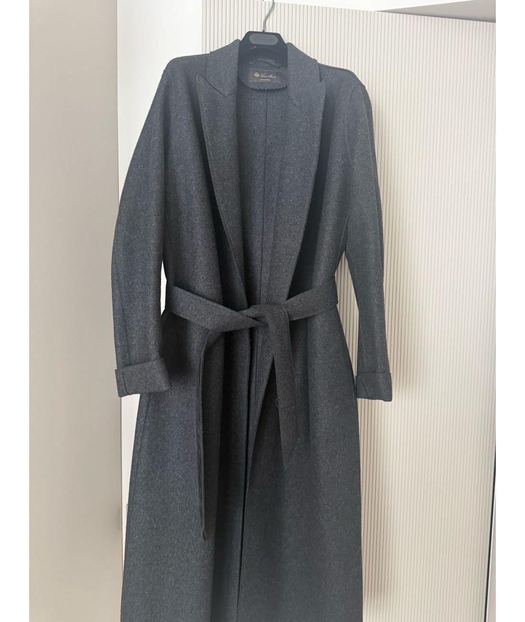 LORO PIANA Серое кашемировое пальто, фото 5