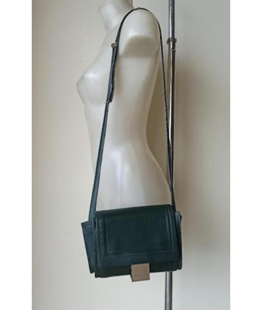 MAISON MARGIELA Зеленая кожаная сумка через плечо, фото 5