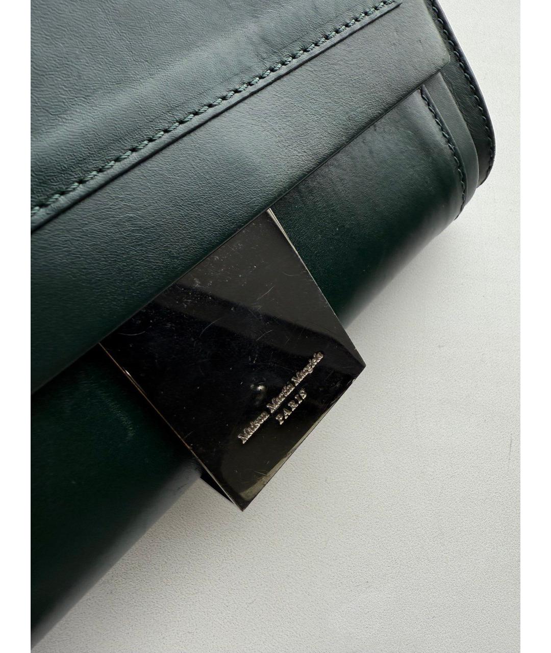 MAISON MARGIELA Зеленая кожаная сумка через плечо, фото 3