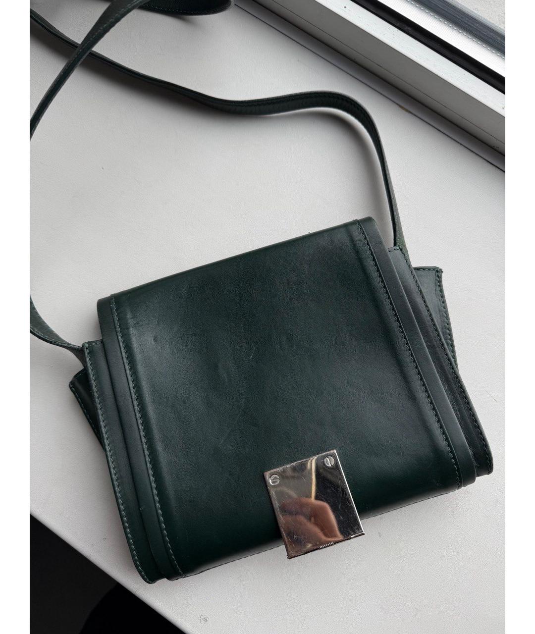 MAISON MARGIELA Зеленая кожаная сумка через плечо, фото 7