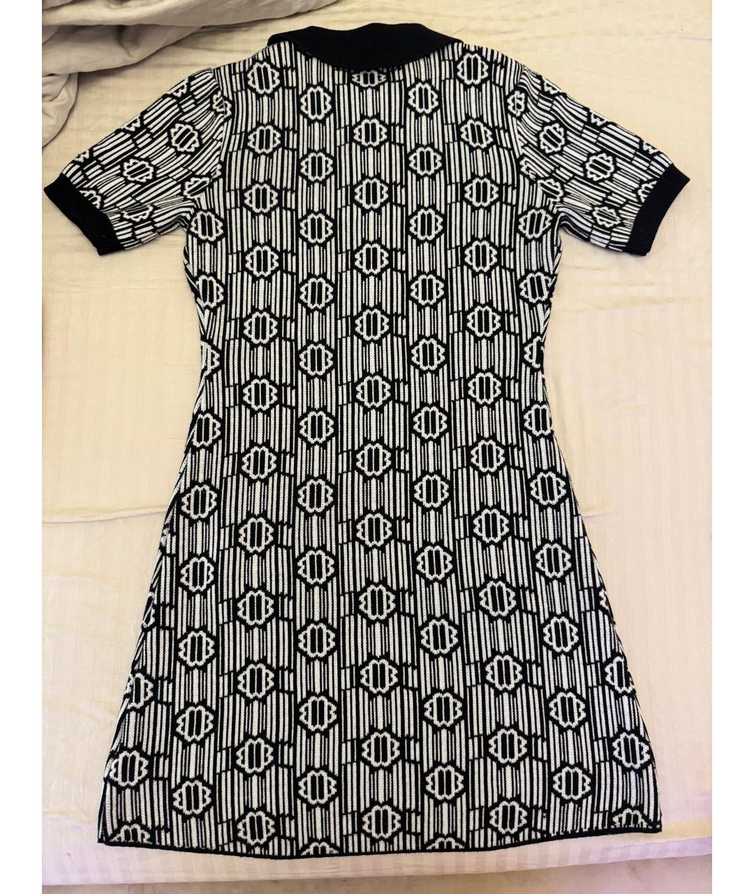 MAJE Черное шерстяное повседневное платье, фото 2