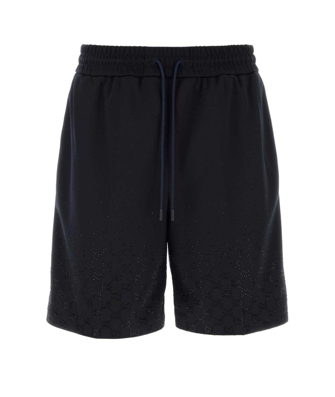 GUCCI Темно-синие полиэстеровые шорты, фото 1