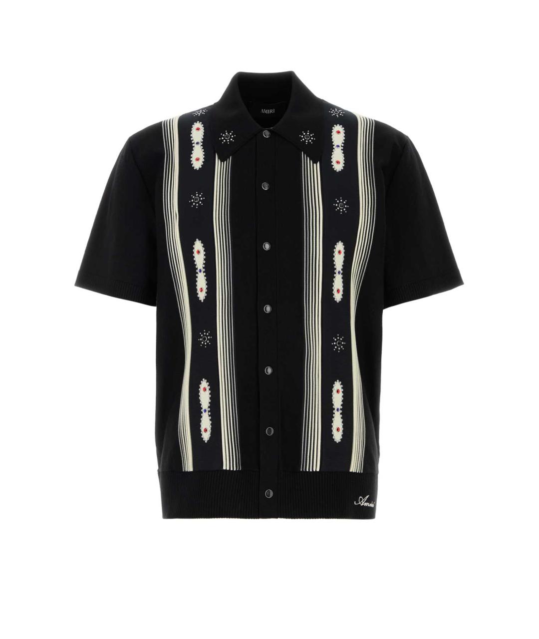 AMIRI Черная шерстяная кэжуал рубашка, фото 1
