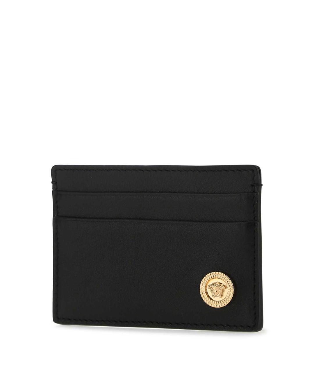 VERSACE Черный кожаный кардхолдер, фото 2