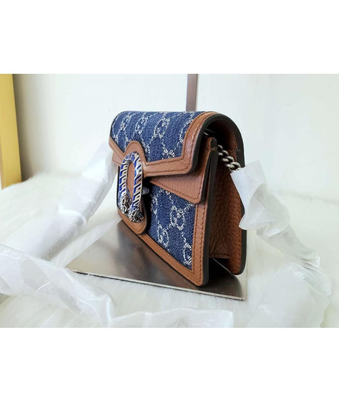 GUCCI Мульти деним сумка через плечо, фото 3