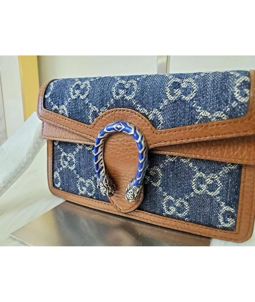 GUCCI Мульти деним сумка через плечо, фото 2