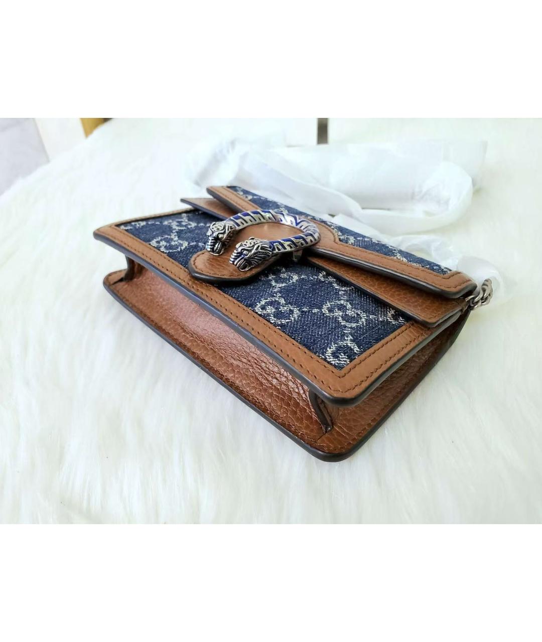 GUCCI Мульти деним сумка через плечо, фото 5