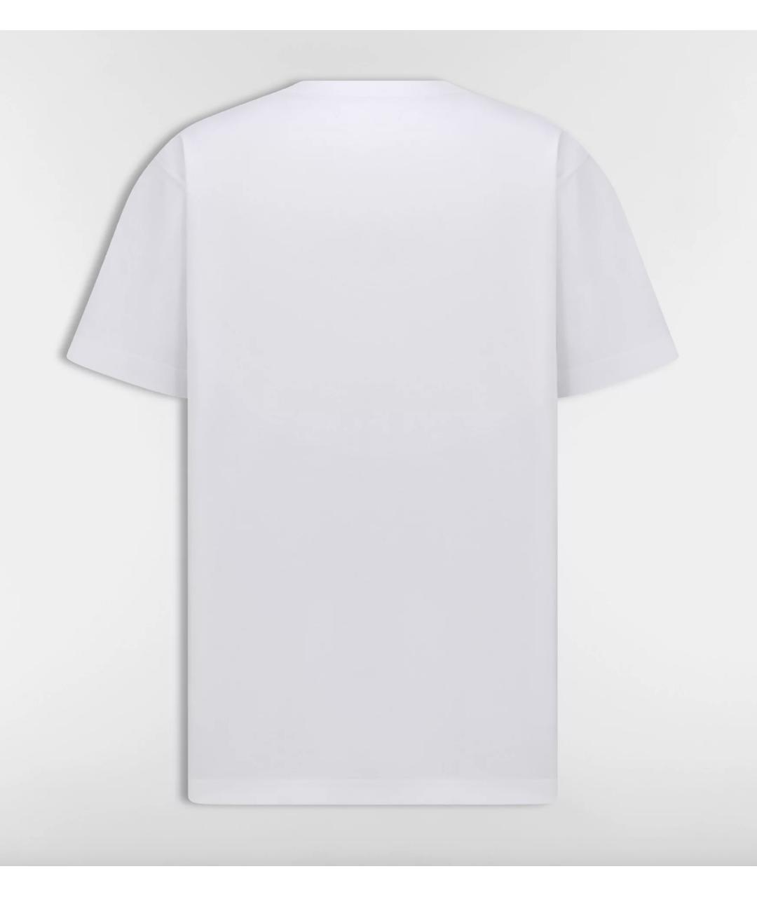 CHRISTIAN DIOR Белая хлопковая футболка, фото 3
