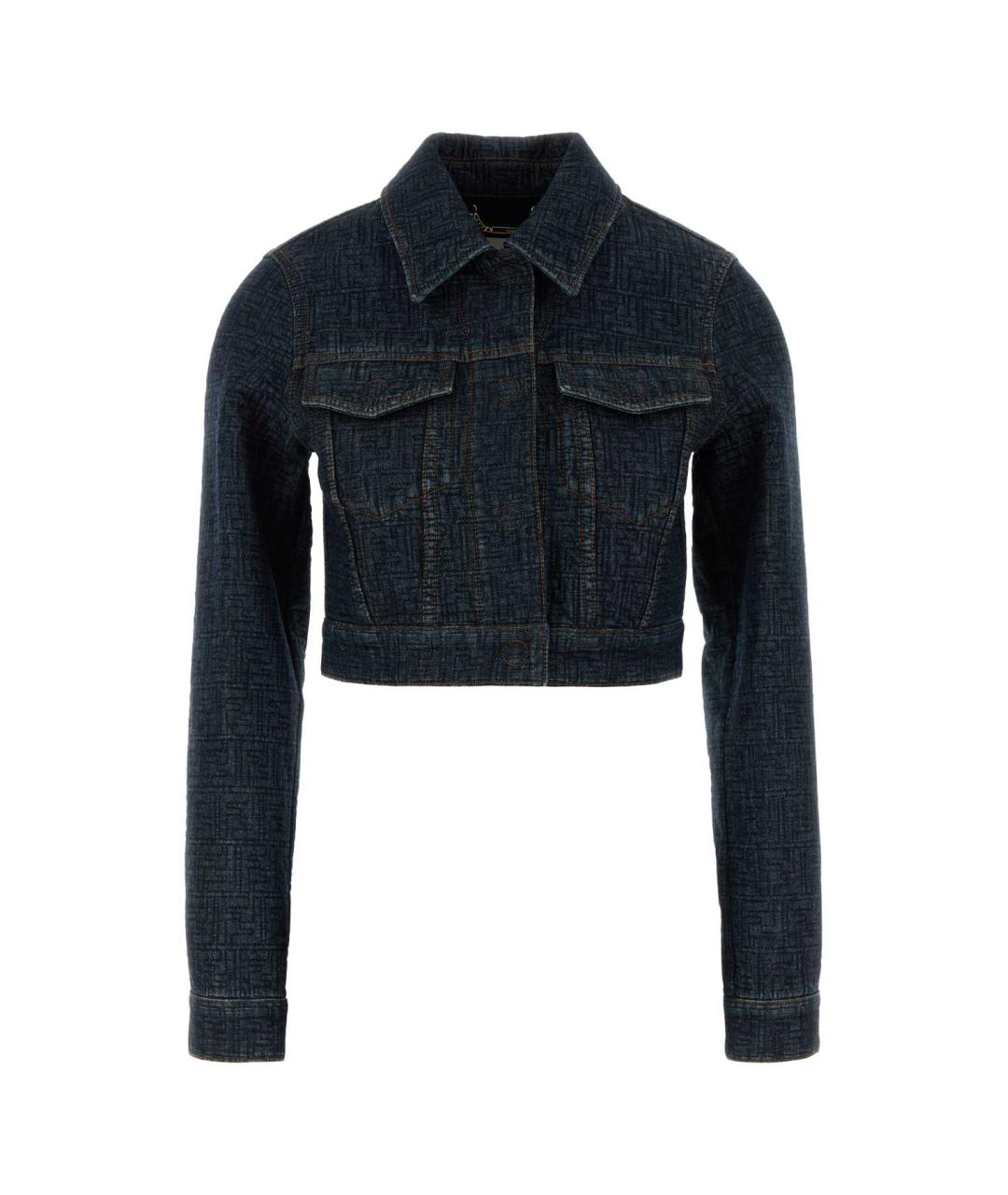 FENDI Синяя хлопковая куртка, фото 1