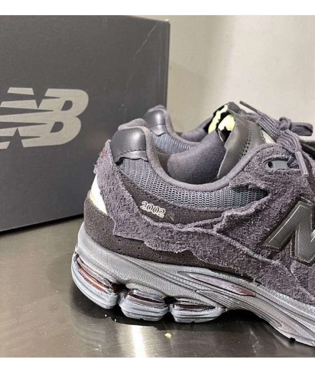 NEW BALANCE Антрацитовые замшевые низкие кроссовки / кеды, фото 6