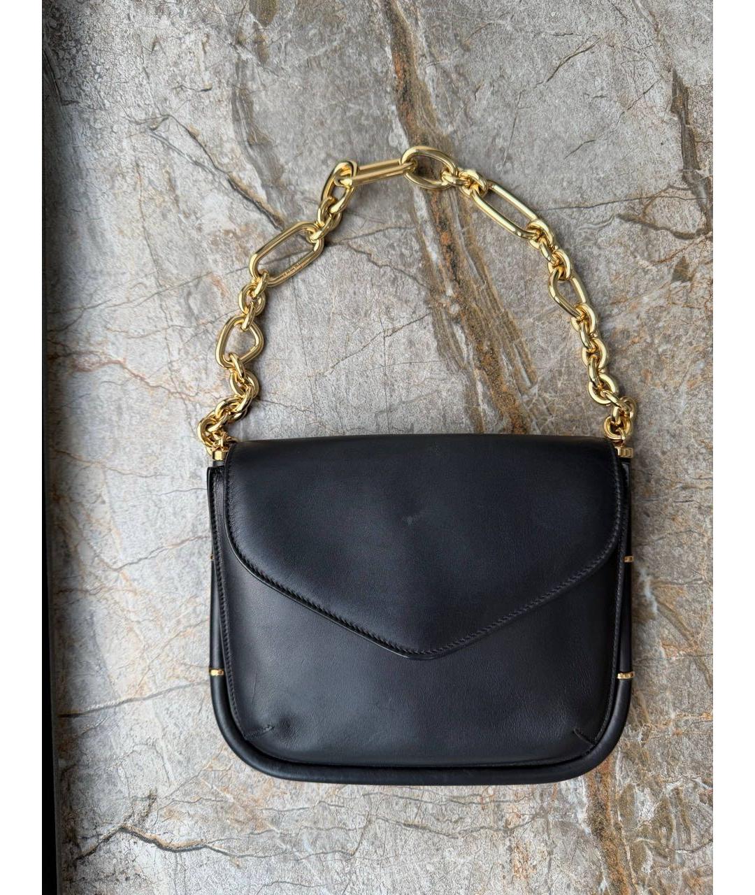 FERRAGAMO Черная кожаная сумка с короткими ручками, фото 6