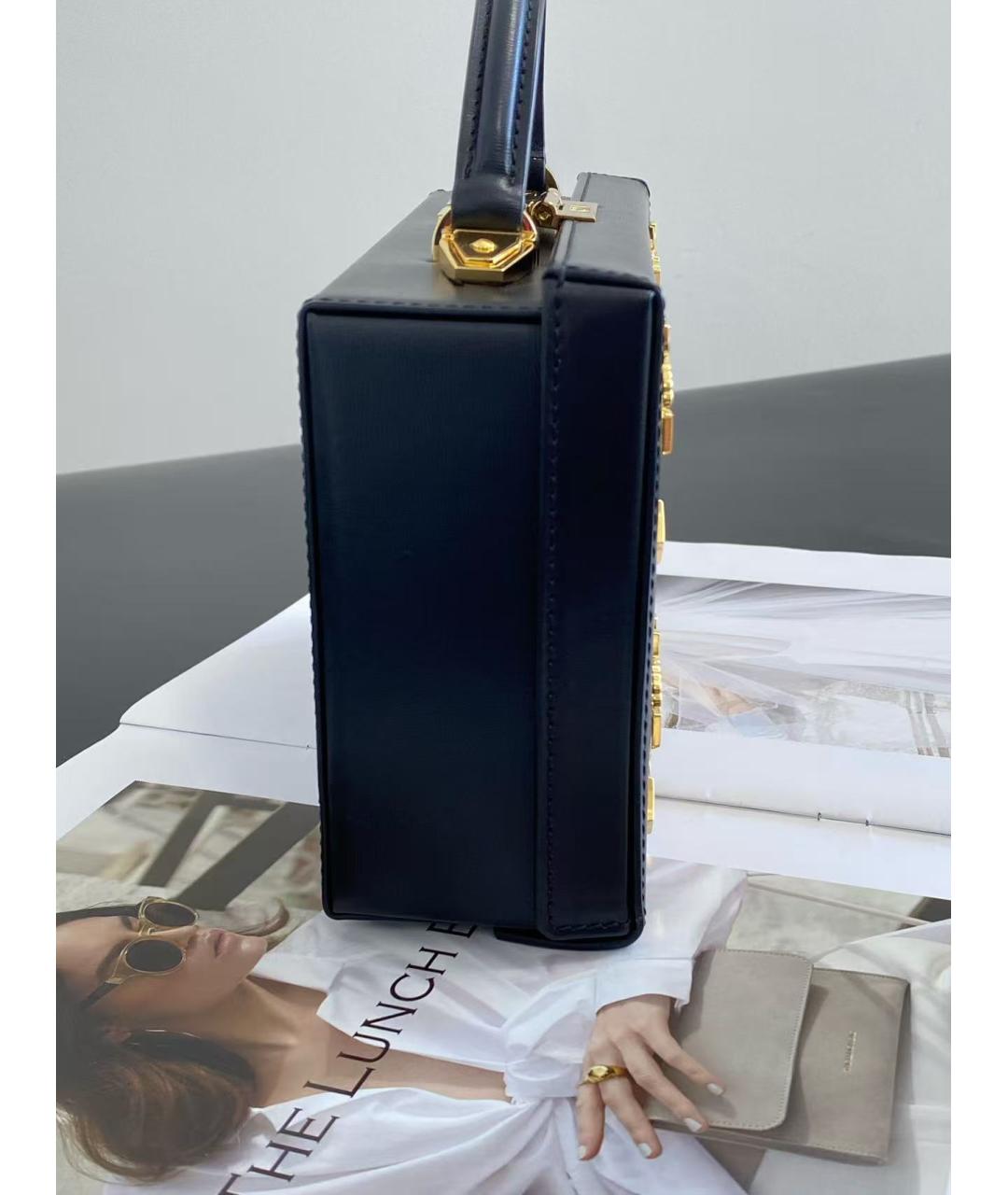 MCM Черная кожаная сумка через плечо, фото 5