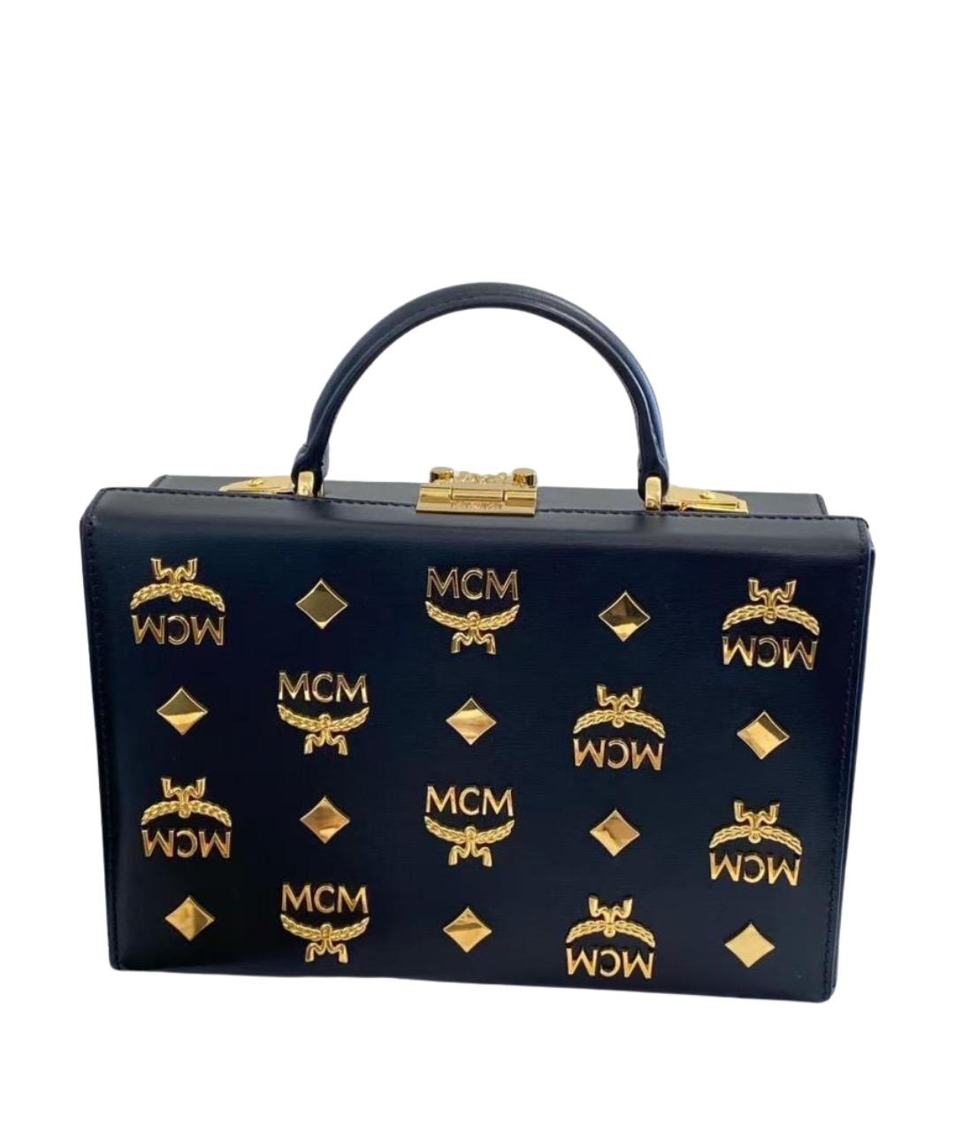 MCM Черная кожаная сумка через плечо, фото 1