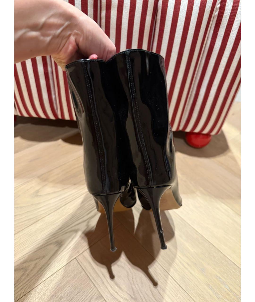 ALEXANDRE VAUTHIER Черные сапоги из лакированной кожи, фото 3