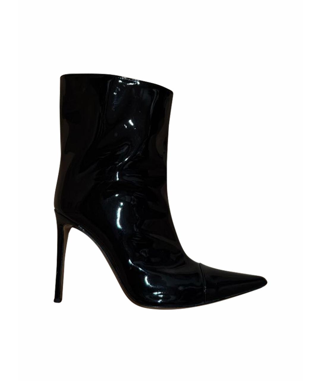 ALEXANDRE VAUTHIER Черные сапоги из лакированной кожи, фото 1