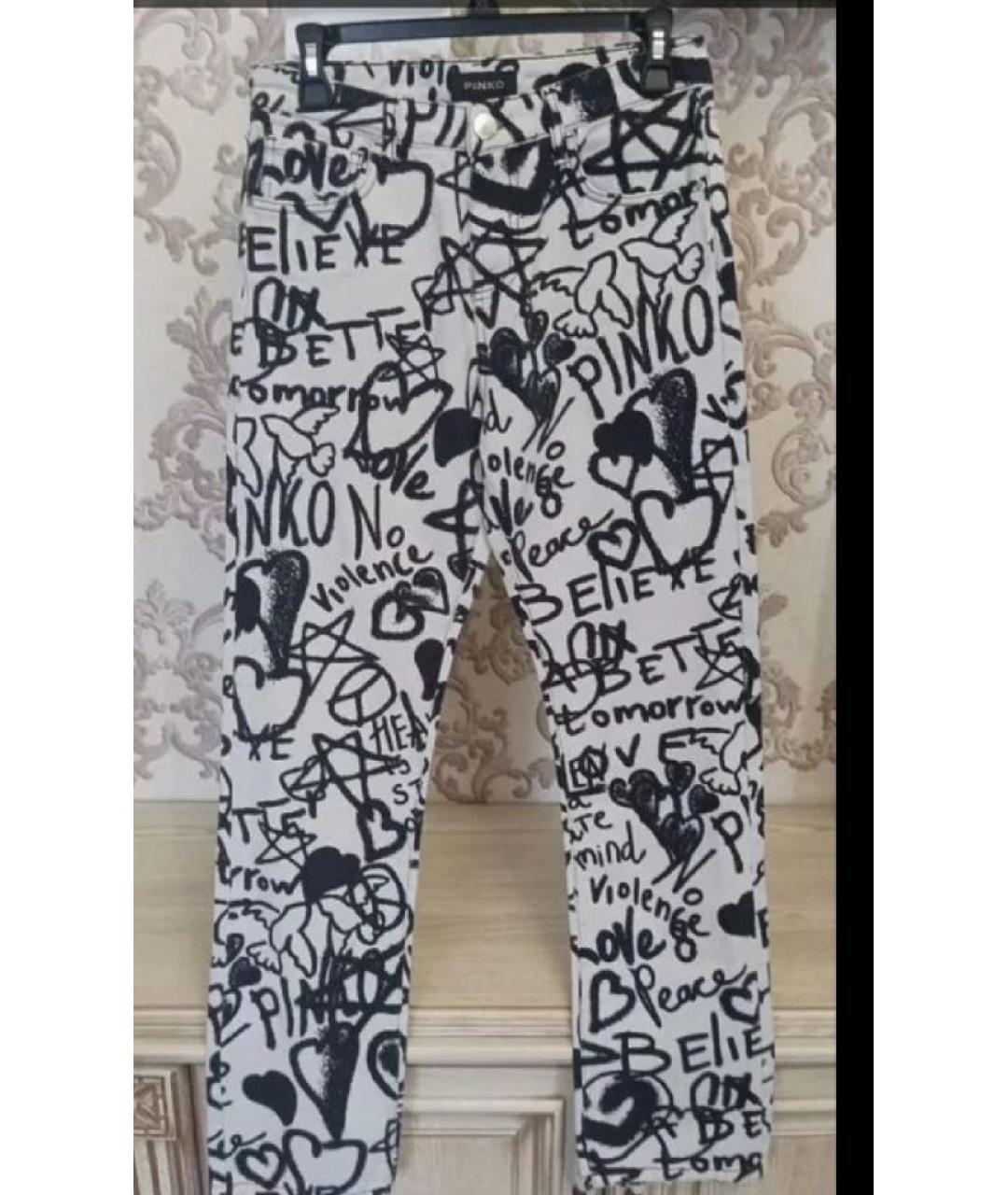 PINKO Мульти хлопковые прямые джинсы, фото 5