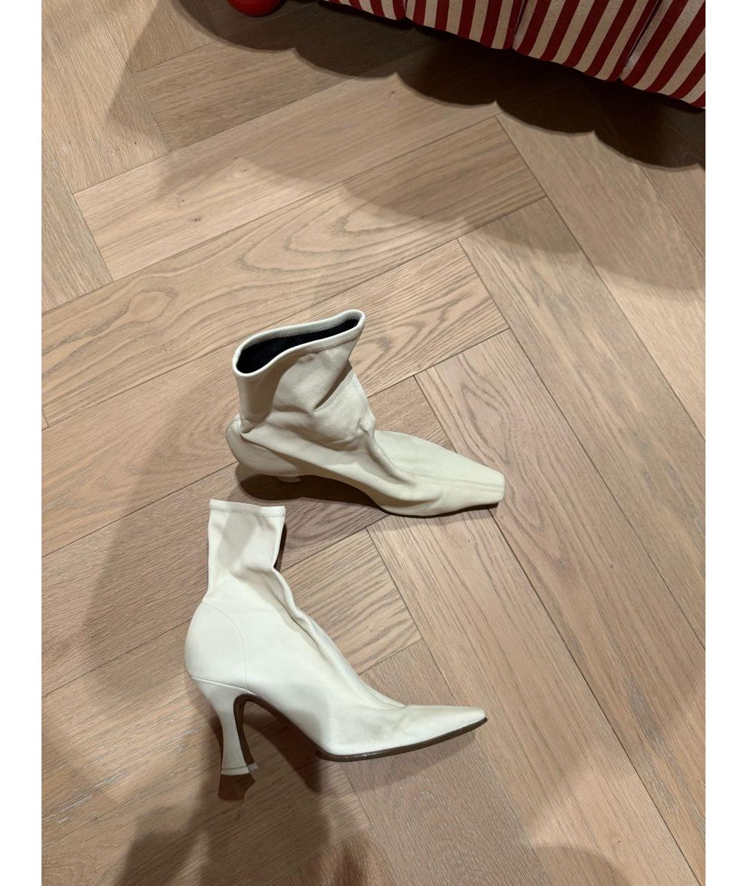 NEOUS Белые кожаные полусапоги, фото 7
