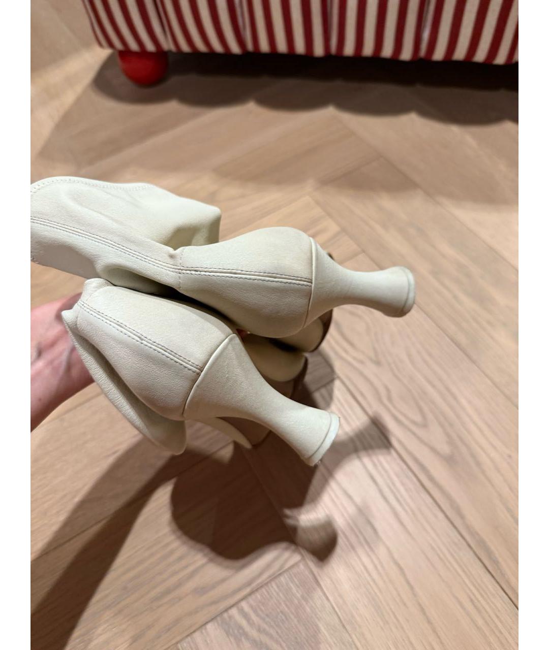 NEOUS Белые кожаные полусапоги, фото 4
