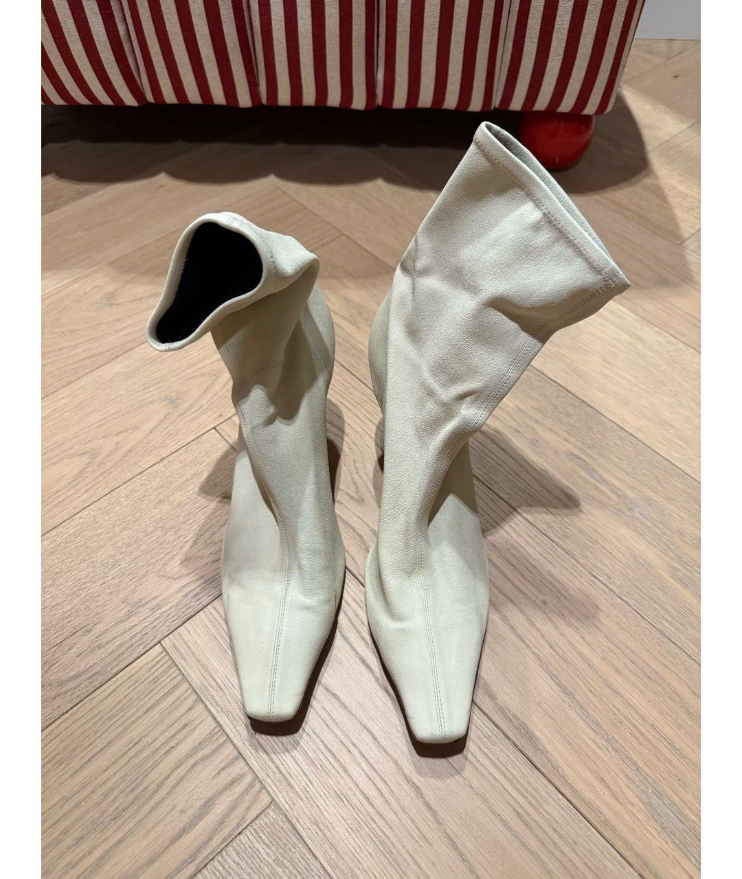 NEOUS Белые кожаные полусапоги, фото 6